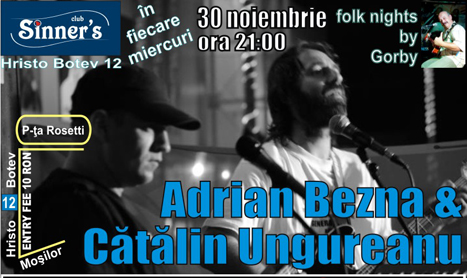 Concert Adrian Bezna si Catalin Ungureanu in Sinner’s