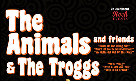 The Animals & The Troggs revin in Romania luna viitoare