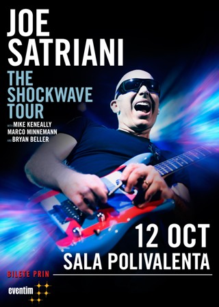JOE SATRIANI revine in Romania pentru doua concerte exceptionale de rock intstrumental!