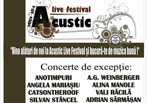 17-19 noiembrie: Acustic Live Festival