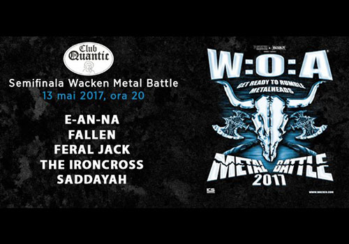 Wacken Metal Battle 2017 ajunge in Capitala pe 13 mai