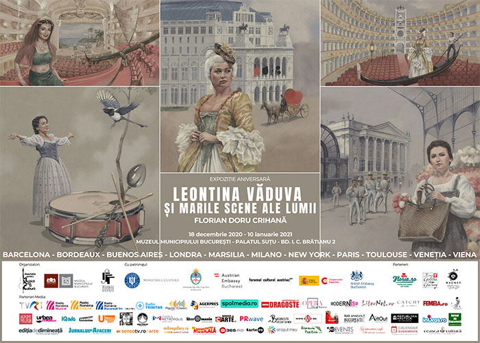 „Leontina Văduva și marile scene ale lumii” – expoziție la Palatul Șuțu