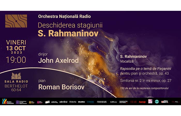 Noua stagiune de la Sala Radio se deschide cu Rahmaninov